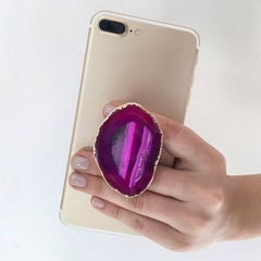 Suporte de Celular Pedra Natural - Ágata na internet