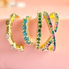 Piercing Infinity Zircônias Coloridas - loja online