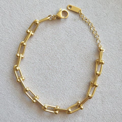 Pulseira Corrente Elos Thassia - Inox - Folheada na internet