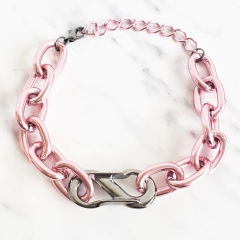 Pulseira Corrente Roma - Rosa - comprar online