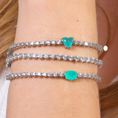 Pulseira Riviera Coração Turmalina Fusion - comprar online