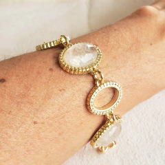 Pulseira Pedras Naturais - Rutilo - Oh La la! Acessórios Fashion
