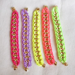 Pulseira Crochê Neon Colors na internet