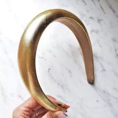 Tiara Luxo Metalizada (ouro ou prata) - loja online
