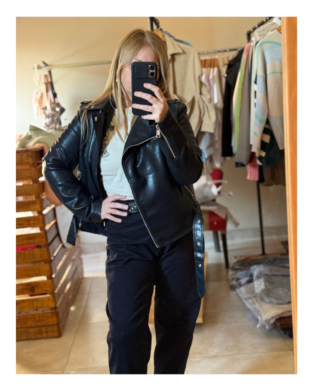 Campera Eco Cuero