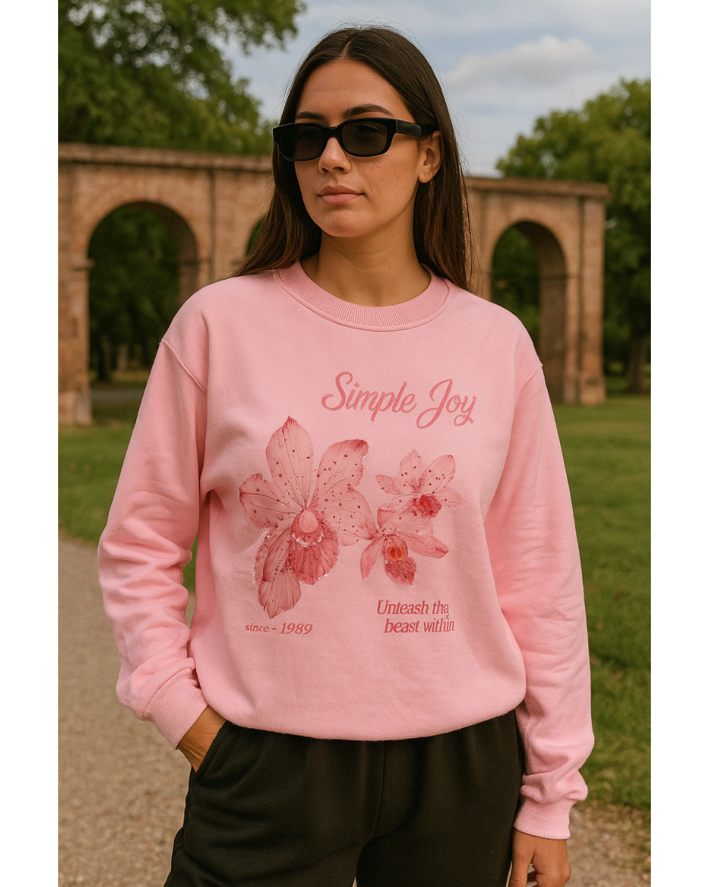 Buzo Rosa Simple Joy