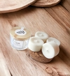 Kit 4 velas aromáticas + vidro