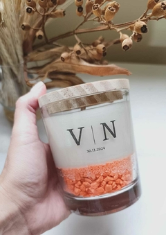 LEMBRANCINHA VELA COPO 340ML - PERSONALIZE A COR DAS PEDRINHAS na internet