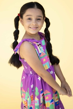 Vestido Castelo das Princesas lilás - Nina para meninas - Tudo para meninas-moda infantil feminina e loja online nina para meninas