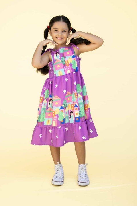 Vestido Castelo das Princesas lilás