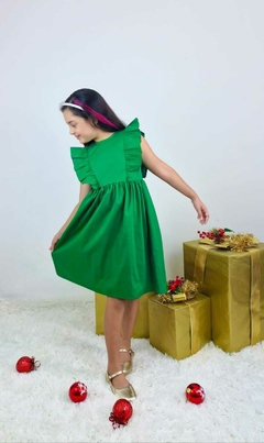 Vestido Verde Esmeralda - Nina para meninas - Tudo para meninas-moda infantil feminina e loja online nina para meninas