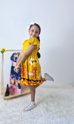 Vestido Gatinho - Nina para meninas - Tudo para meninas-moda infantil feminina e loja online nina para meninas