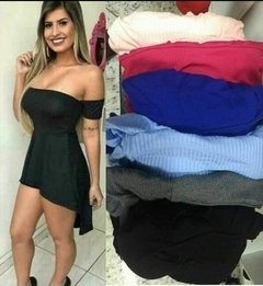 Vestido c/ Shorts Canelado
