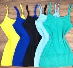 Vestido Canelado Sem bojo