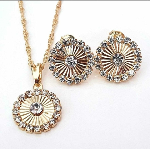 Conjunto pizza strass