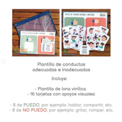 Plantilla de conductas adecuadas e inadecuadas - comprar online