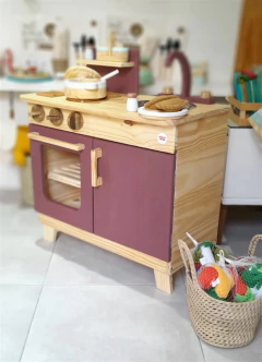 Cocina y mesada con bacha Rojo óxido - comprar online