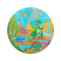 Rompecabezas circular madera Dinos en internet