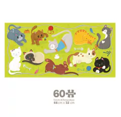 Rompecabezas XL Gatitos 60 piezas - comprar online