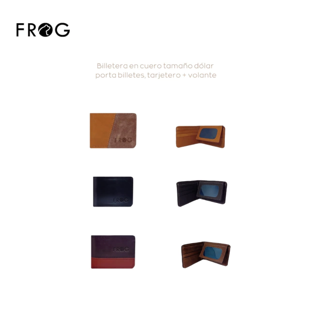BILLETERA DE HOMBRE FROG / COD. 109-760