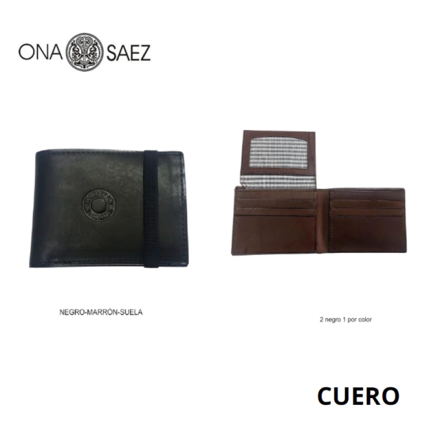 BILLETERA DE CUERO ONA SAEZ / COD. 112-409