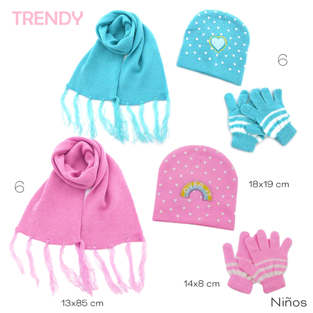 SET GORRO+BUFANDA TRENDY / COD. 515-13813