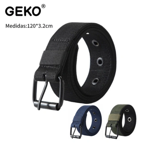CINTURON TACTICO GEKO HEBILLA METAL / COD. 510-153
