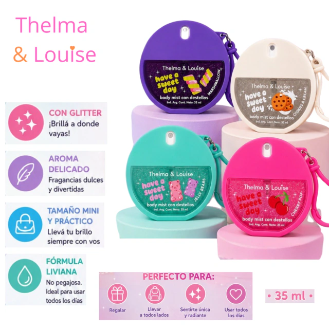 BODY SPLASH CON GLITTER COLGANTE THELMA&LOUISE / COD. 185-2118