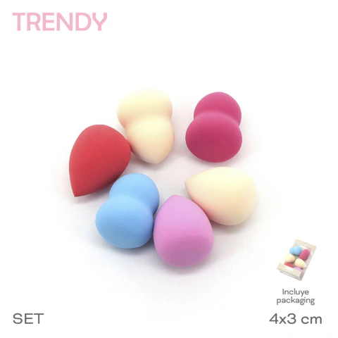 SET ESPONJA MAQUILLAJE TRENDY / COD. 515-18697