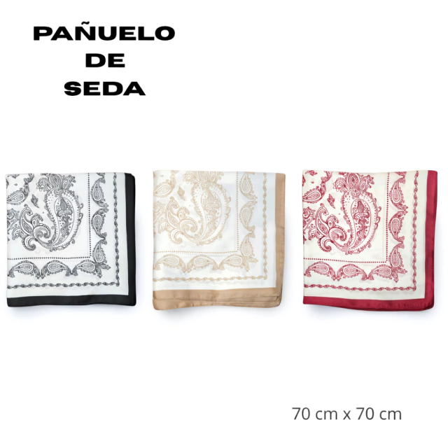 PAÑUELO DE SEDA 70X70CM / COD. 588-164