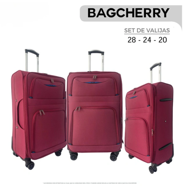 SET DE VALIJA X3 BAGCHERRY / COD. 519-259