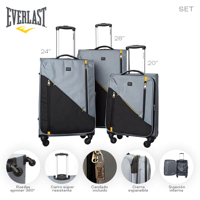 SET VALIJAS X3 EVERLAST / COD. 515-27547