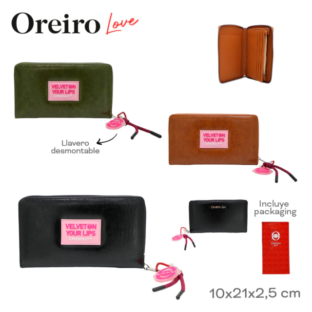 MAXI BILLETERA OREIRO LOVE / COD. 515-28329