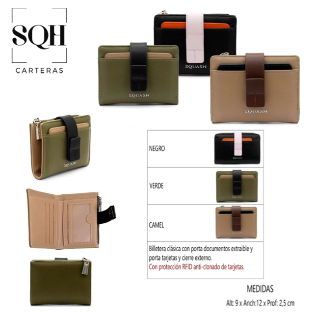 BILLETERA MEDIANA SQUASH / COD. 529-292023