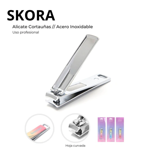 ALICATE CORTAUÑAS CHICO ACERO INOXIDABLE SKORA / COD. 511-39397