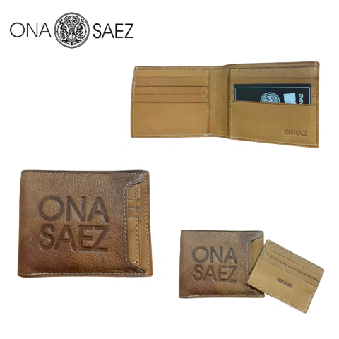 BILLETERA DE CUERO C/TARJETERO ONA SAEZ / COD. 112-410