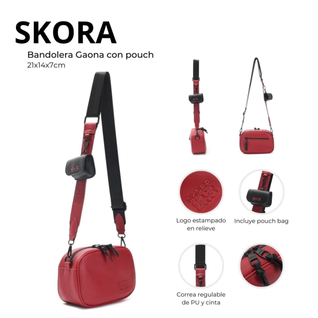 BANDOLERA SKORA 21X14X7CM / COD. 511-43358