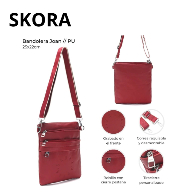 BANDOLERA SKORA 25X22CM / COD. 511-38175