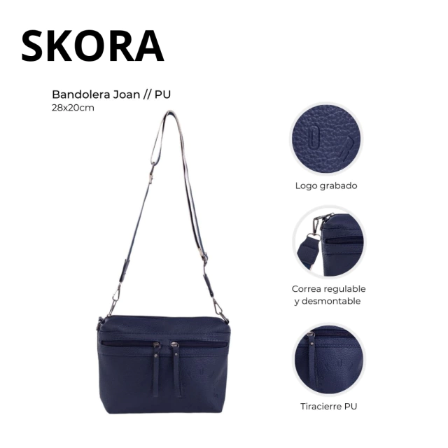 BANDOLERA SKORA 28X20CM / COD. 511-38186