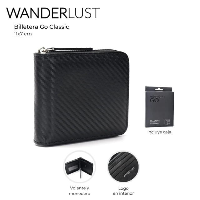 BILLETERA WANDERLUST 11X7CM / COD. 511-38552