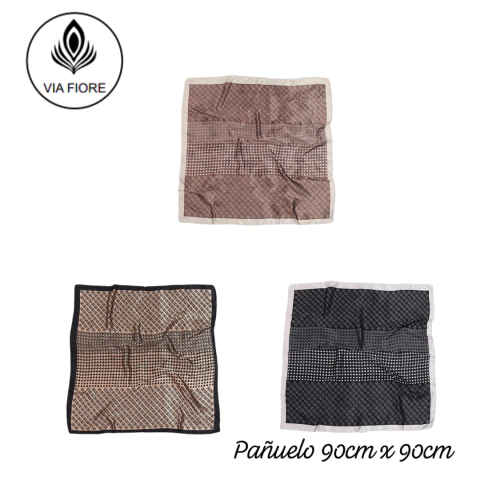 PAÑUELO 90X90CM VIA FIORE / COD. 512-8714