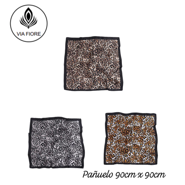 PAÑUELO 90X90CM VIA FIORE / COD. 512-8876