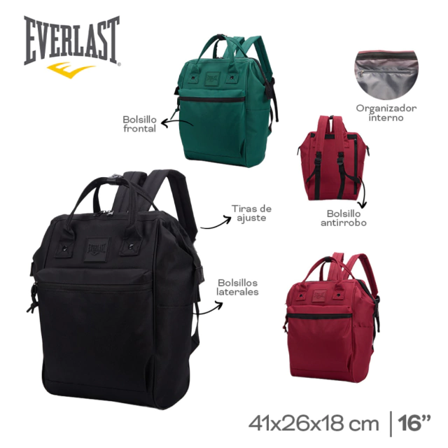 MOCHILA BOCA DE PEZ EVERLAST / COD. 515-22580