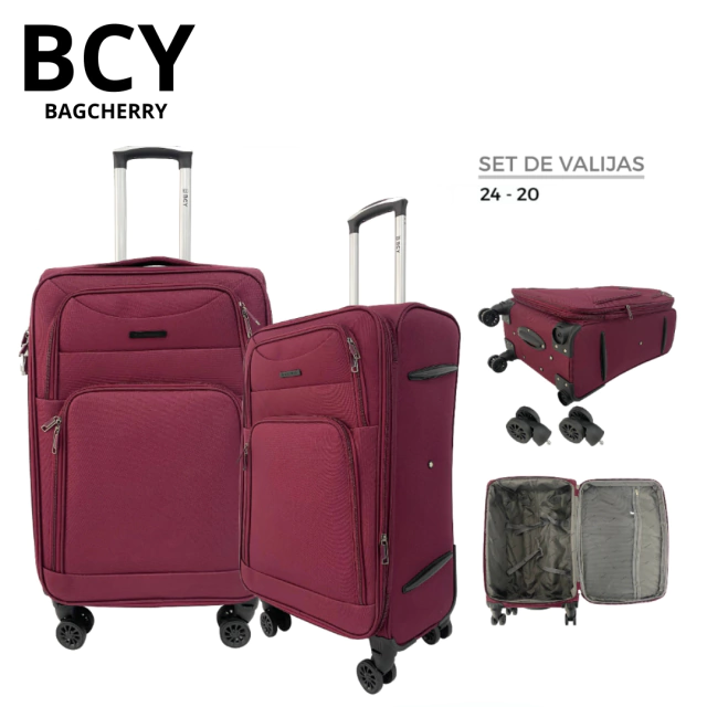 VALIJA SET X2 24/20 PULG BAGCHERRY / COD. 519-2582
