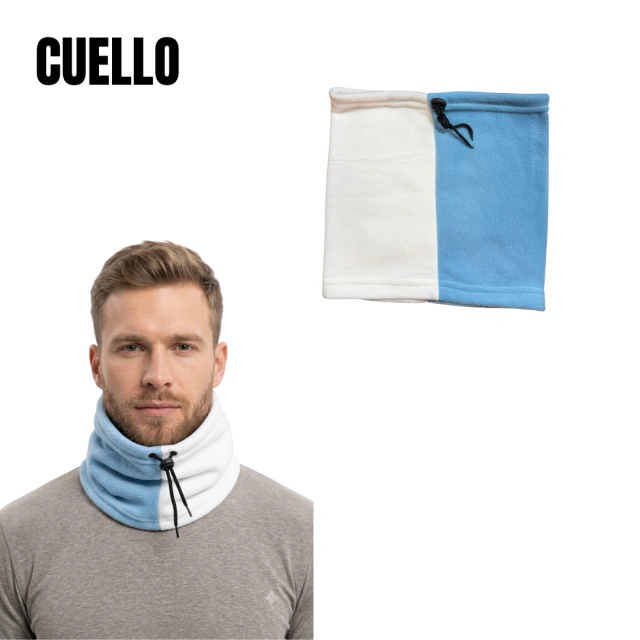 CUELLO POLAR CELESTE-BLANCO / COD. 593-6160