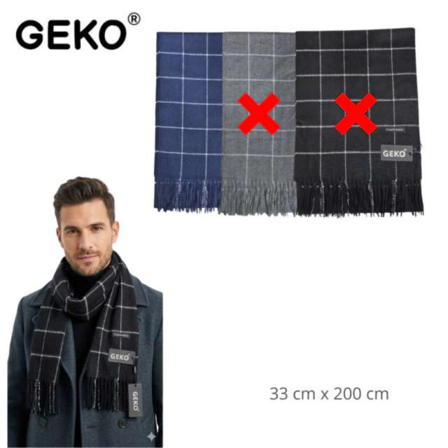BUFANDA DE HOMBRE GEKO 33X200CM / COD. 510-70020