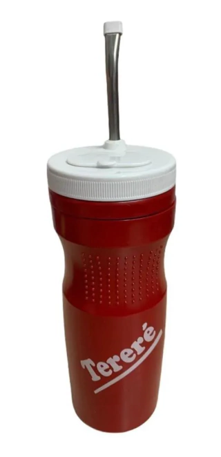 Garrafa Terere Ref. 13132 com rosca Vermelha