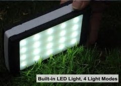 Cargador Portátil Solar 12000 Mah Con Panel Leds - tienda online