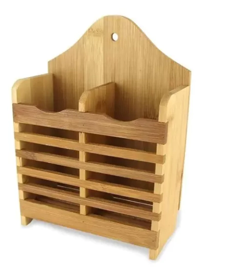 Porta Talheres Em Bambu