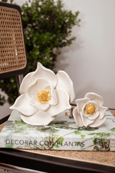 FLORES DE CERÁMICA PARA EL JARDÍN (Magnolias)